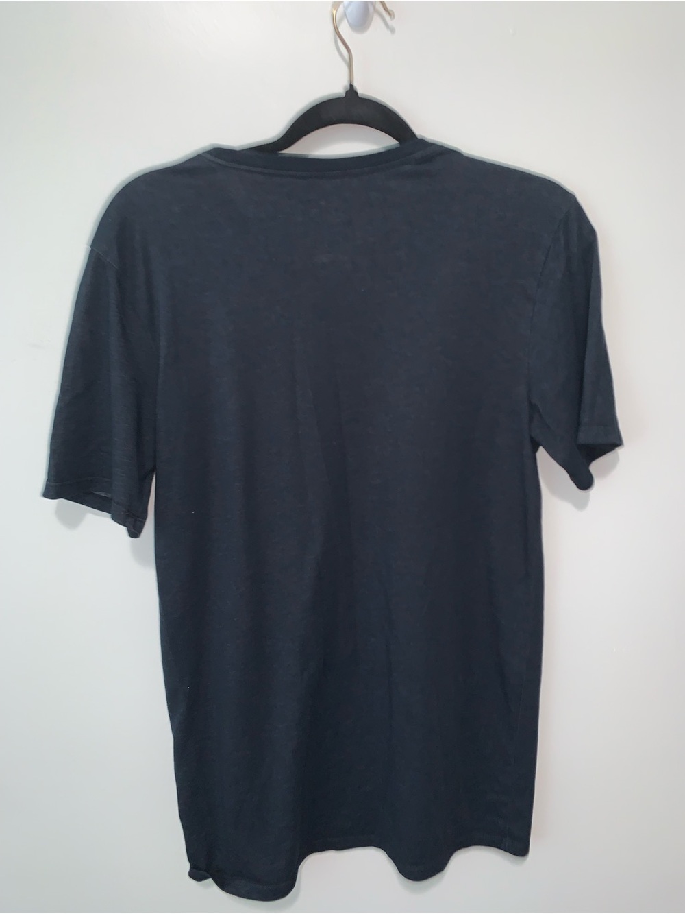 Nike Black Tee with Gray Striped Swoosh - Picture 2 of 3